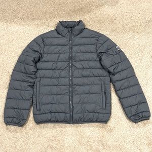 Abercrombie & Fitch men’s lightweight puffer jacket size xs extra small gray